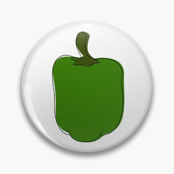 Item preview, Minimalist green bell pepper designed and sold by anycolorart.