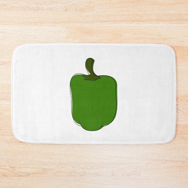 Item preview, Minimalist green bell pepper designed and sold by anycolorart.