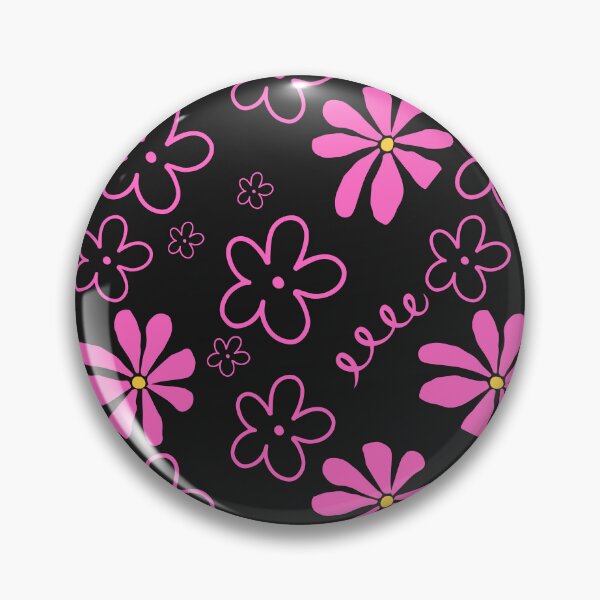 Item preview, Charming Pink Flowers designed and sold by retrobliss70s.