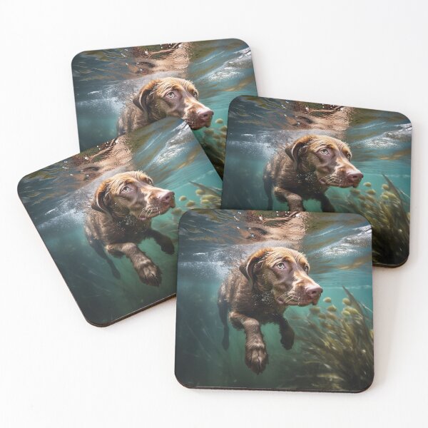Item preview, Chesapeake Bay Retriever swimming designed and sold by ebrawne.