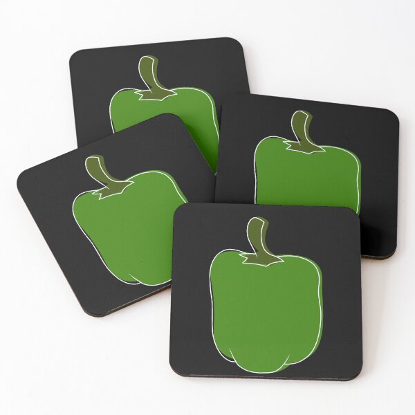 Item preview, Minimalist green bell pepper designed and sold by anycolorart.