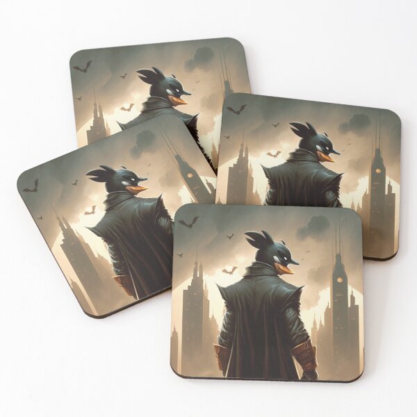 Item preview, Daffy Duck as a supervillain, epic, city background designed and sold by ANProject.