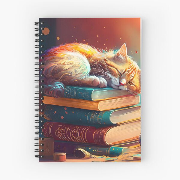 Item preview, Cat Sleeping While Preparing For The University Exam designed and sold by SAMIESS.