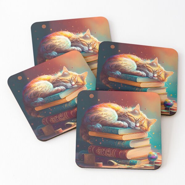 Item preview, Cat Sleeping While Preparing For The University Exam designed and sold by SAMIESS.