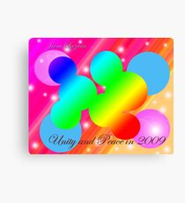 Unity and Peace for 2009 Canvas Print