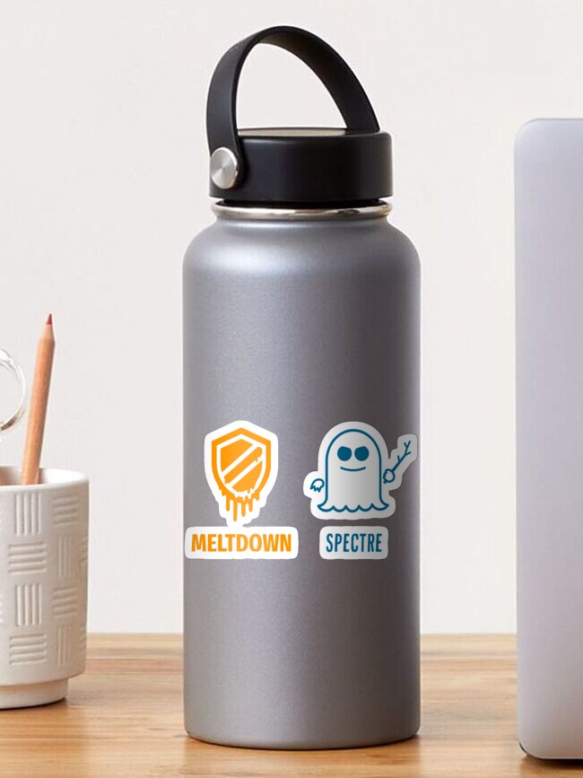 Thumbnail 1 of 3, Sticker, meltdown specter cpu intel designed and sold by yourgeekside.
