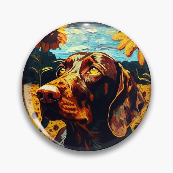 Item preview, Hanoverian Scenthound Sunflower Painting Adorable Dog designed and sold by rafaeltto.