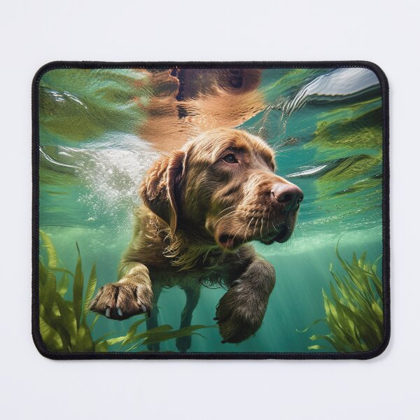 Item preview, Chesapeake Bay Retriever swimming: 3 designed and sold by ebrawne.