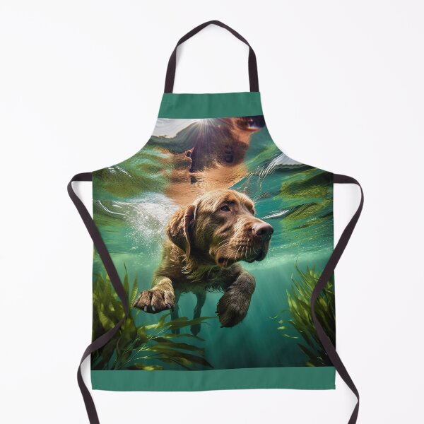 Item preview, Chesapeake Bay Retriever swimming: 3 designed and sold by ebrawne.