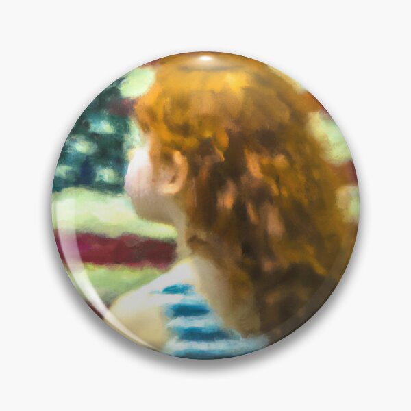 Item preview, Impressionist American Flag and Little Red Haired Girl is an  designed and sold by CristalleLisa.
