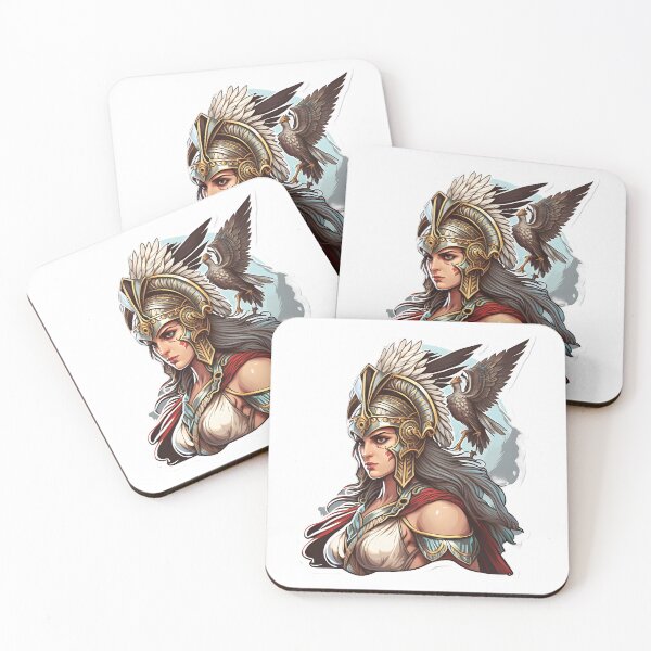 Item preview, Athena - Greek Goddess of Wisdom and Strategy Sticker designed and sold by Cosmoverso.