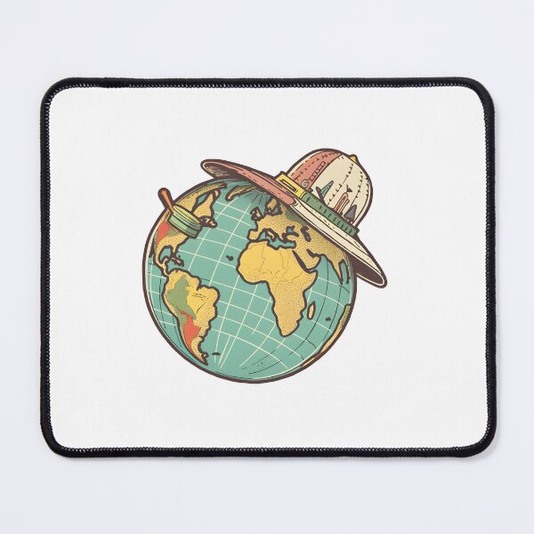 Item preview, Wanderlust Globe Sticker - Adventure Awaits designed and sold by ColorStudioArt.