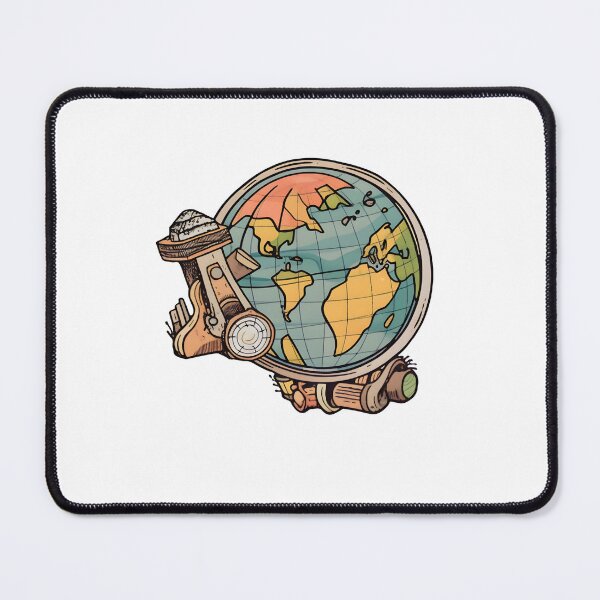 Item preview, Wanderlust Globe Sticker - Adventure Awaits designed and sold by ColorStudioArt.