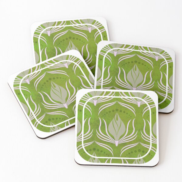 Item preview, Flower Flow 2 - Garden Green designed and sold by Carina Parry Studios.