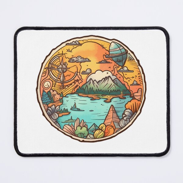 Item preview, Wanderlust Globe Sticker - Adventure Awaits designed and sold by ColorStudioArt.