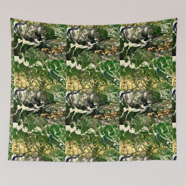 Item preview, Green and Gold Abstract designed and sold by ClaireBillson.