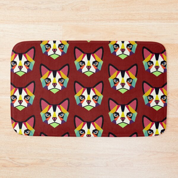 Item preview, Geometric Cat Face Big Ears designed and sold by wildjellybeans.