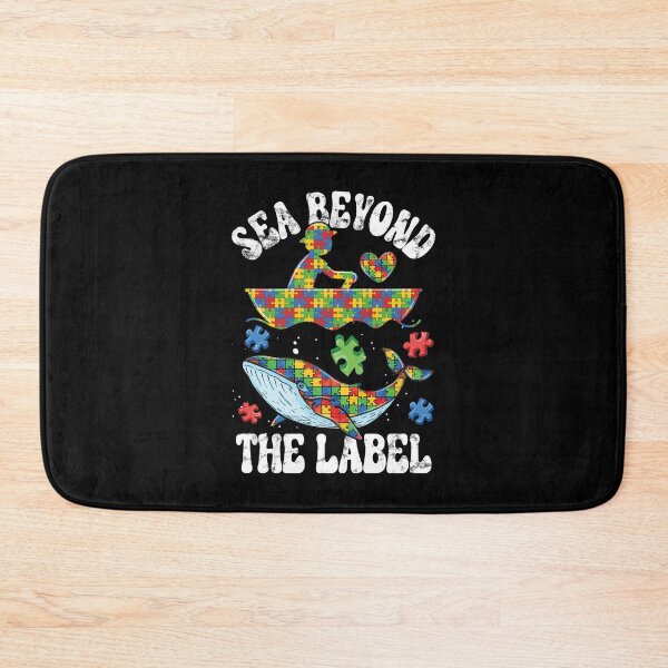 Item preview, Sea Beyond The Label Autism Awareness Month Whale designed and sold by GravitiTees.