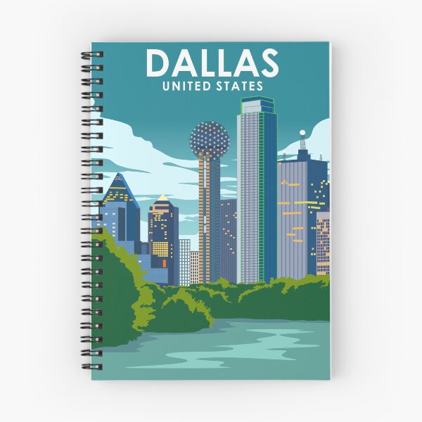 Item preview, Dallas Texas Vintage Minimal Retro Travel Poster designed and sold by Stadify.