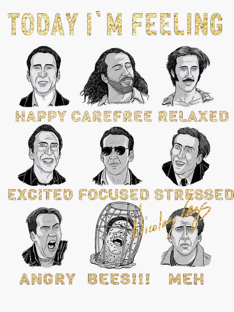 Thumbnail 3 of 3, Sticker, Nicholas Cage - Nicolas Cage - Nick Cage - Nic Cage designed and sold by MariaHarmo.