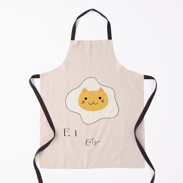 Item preview, "Katze im Ei" with Illustration of White Egg and Cat's Face as the Yolk on Pink Background designed and sold by RM-Journey.