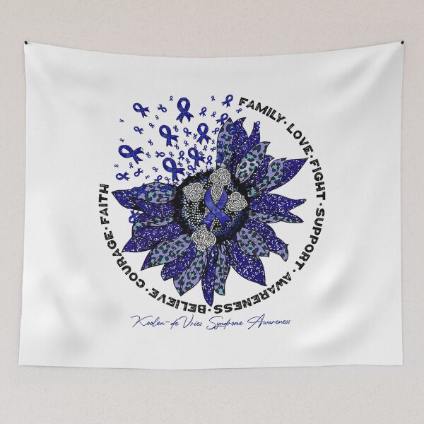 Item preview, Koolen-de Vries Syndrome Awareness - leopard sunflower cross faith love family designed and sold by pierrevelazque.