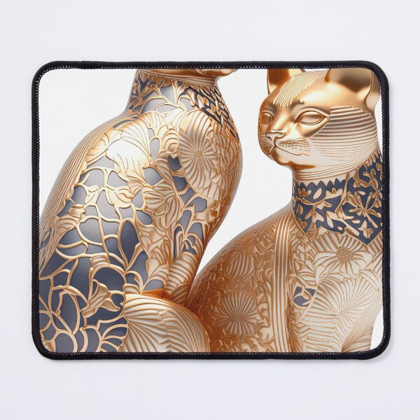 Item preview, Couple cat statue imari China material photo isolated objects 3 designed and sold by jetaiart.