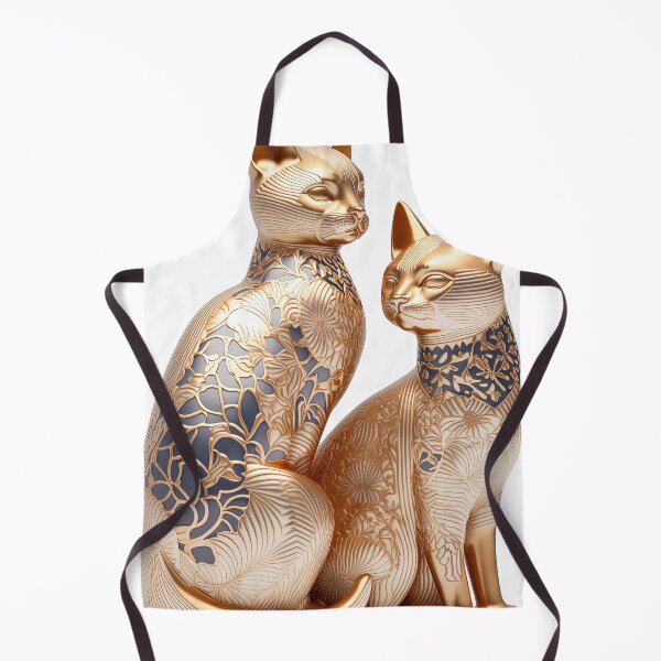 Artikelvorschau, Couple cat statue imari China material photo isolated objects 3 entworfen und verkauft von jetaiart.