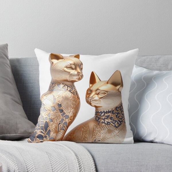 Item preview, Couple cat statue imari China material photo isolated objects 3 designed and sold by jetaiart.