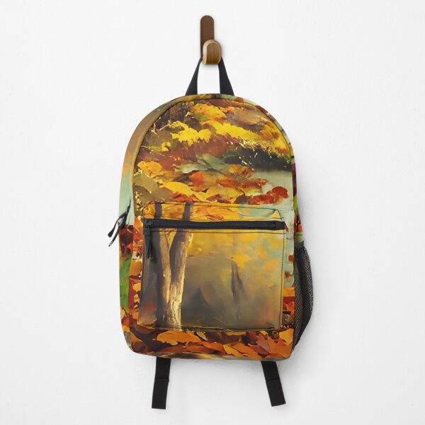 Item preview, Romantic autumn landscape with a river surrounded by tree leaves II designed and sold by Rostislav Bouda.