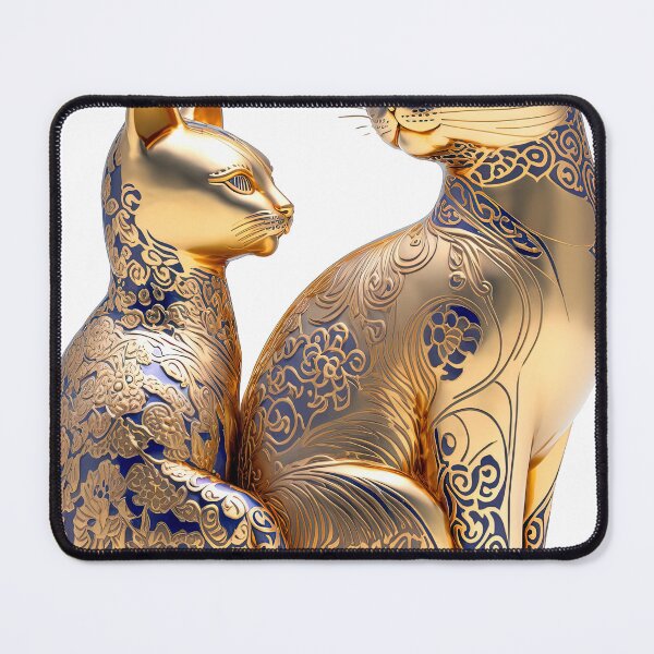 Item preview, Couple cat statue imari China material photo isolated objects 4 designed and sold by jetaiart.