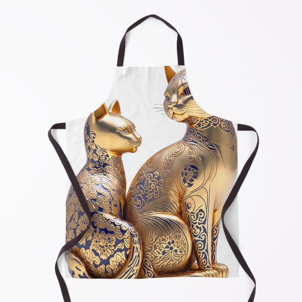 Artikelvorschau, Couple cat statue imari China material photo isolated objects 4 entworfen und verkauft von jetaiart.