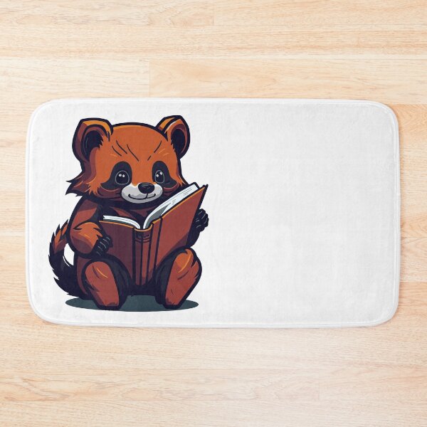 Item preview, Furry Red Panda Reading a Book - Whimsical Storybook Illustration designed and sold by AndyNgn.