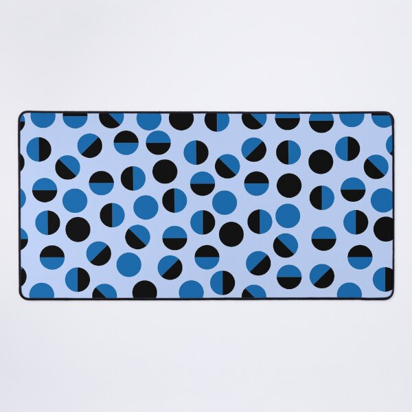 Item preview, Blue and black circles designed and sold by LaBelleMaison.