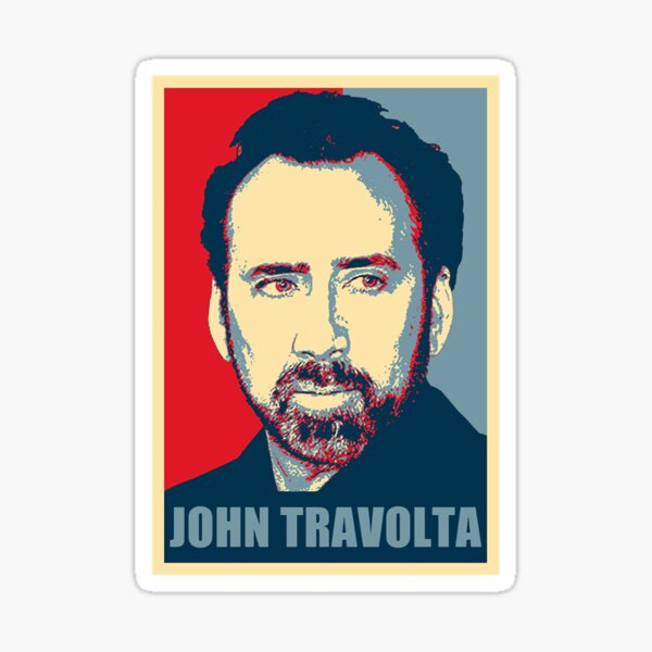 Vista previa del artículo con la obra «Nicolas CageJohn Travolta», diseñado y vendido por MariaHarmo.