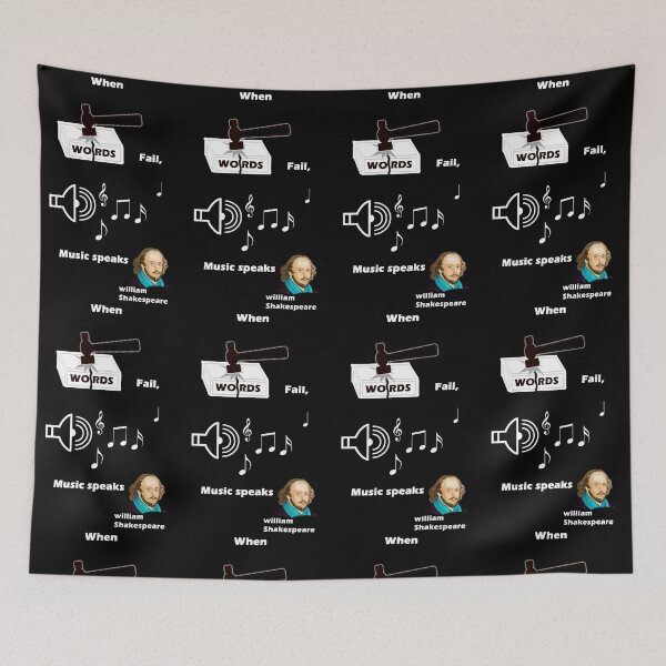 Item preview, Word fail Music speaks designed and sold by Red bubble Artist.