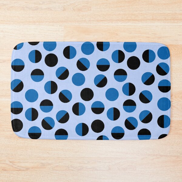 Item preview, Blue and black circles designed and sold by LaBelleMaison.