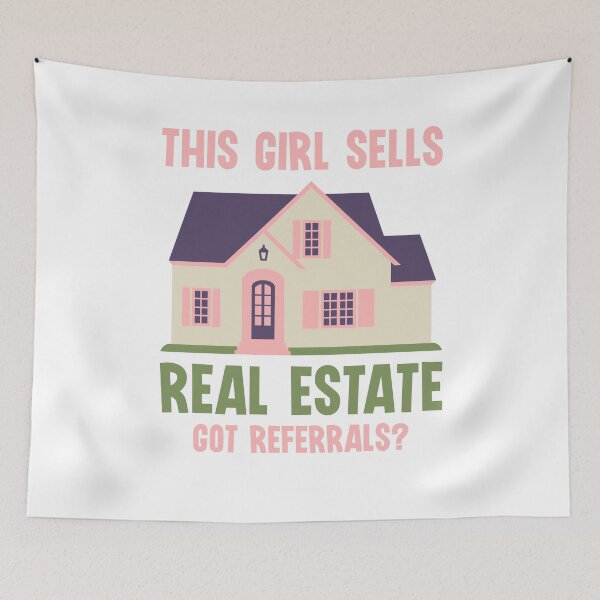 Item preview, This Girl Sells Real Estate Got Referrals  designed and sold by jie lin.