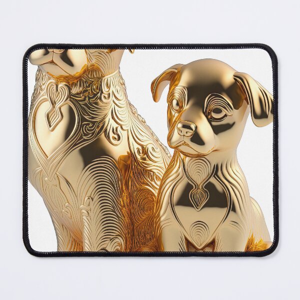 Item preview, Couple dog / puppy statue imari China material photo isolated objects 1 designed and sold by jetaiart.