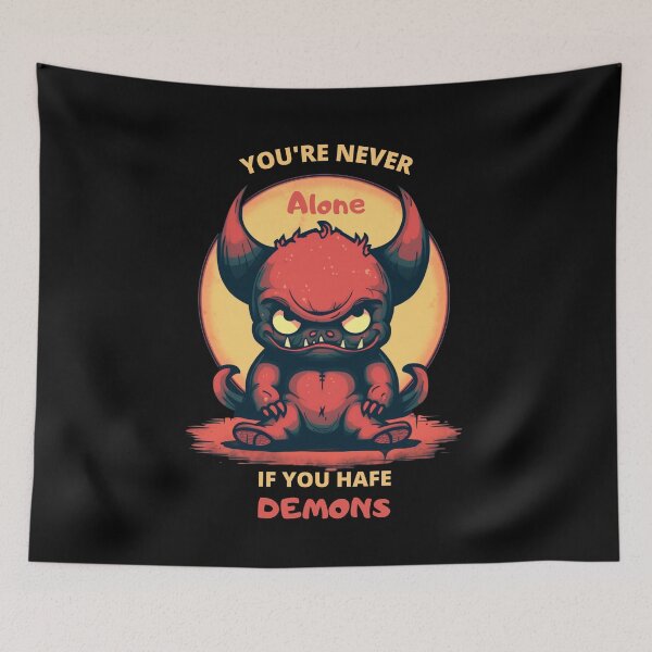 Item preview, Me and My demons. You`re never alone if you hafe Demons. designed and sold by DiamondPixel.