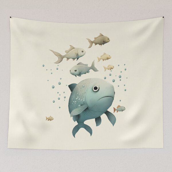 Item preview, Fish floating in the air designed and sold by GGZebra.