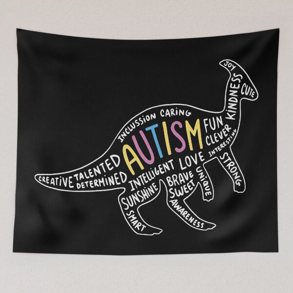 Item preview, Autism Pride - Positive Ability Awareness Dinosaur designed and sold by KaylaStudio.