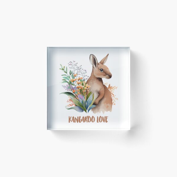Item preview, Kangaroo Watercolor designed and sold by Blok45.
