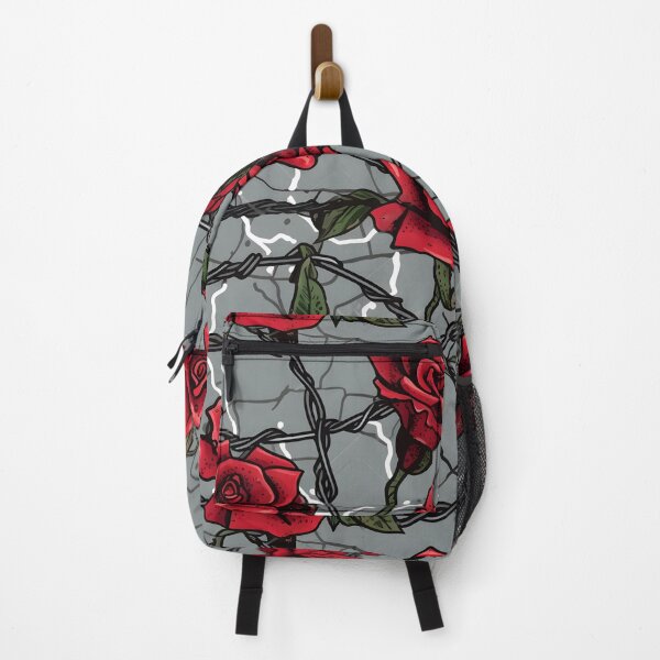 Item preview, Barbed wire with roses pattern designed and sold by Kenneth Heiss.