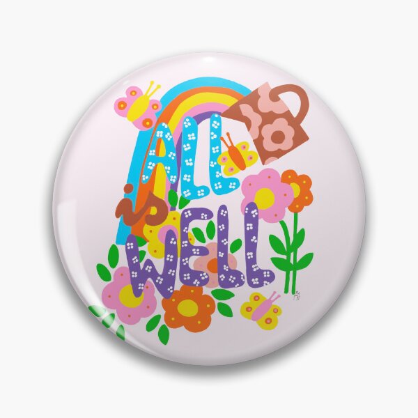 Item preview, All is Well- flower power designed and sold by aniazwaradesign.