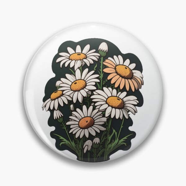 Artikelvorschau, Blütenstrauß aus Gänseblümchen, Margerite, Tausendschönchen, frühlingshafte Blumen - Blüten - Sticker entworfen und verkauft von Kerraner.
