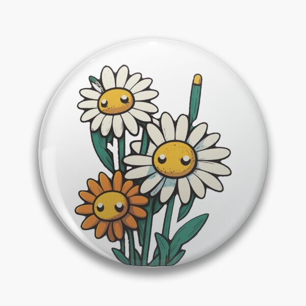Aperçu de l'œuvre Bouquet de marguerites, marguerites, pâquerettes, fleurs printanières - fleurs - stickers créée et vendue par Kerraner.