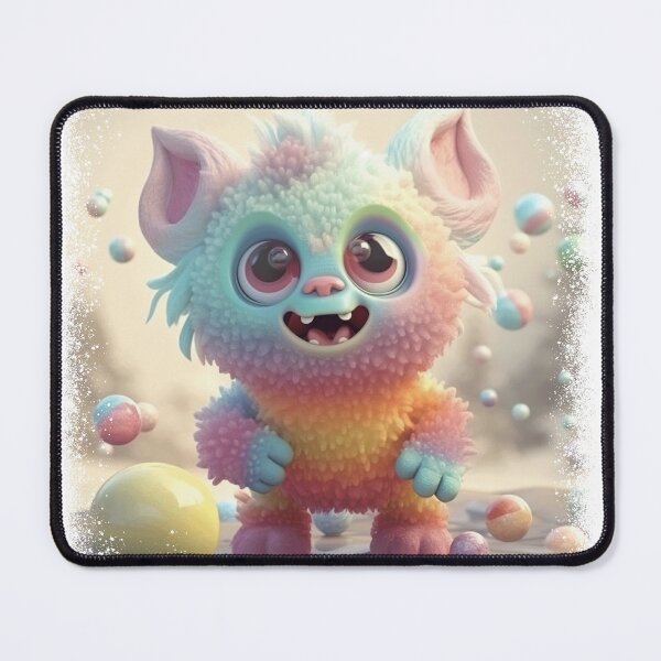 Item preview, Sparkling monster cute gift colorful fur love adorable chuppy designed and sold by Dontobiasshop.