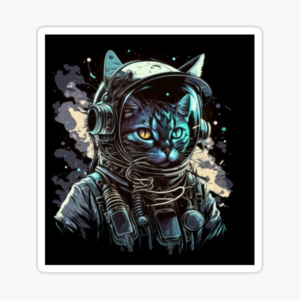 space cat helmet