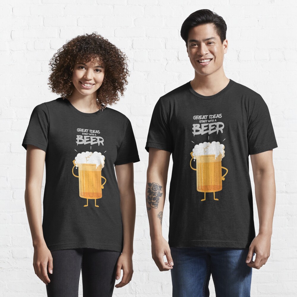 Disover Great ideas start with a beer | Essential T-Shirt 